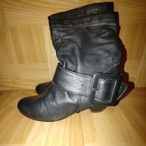 KAYA Leather Major - "Slouchy" Boots Size 6M